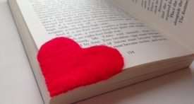 felt heart bookmark, heart bookmark, mothers day bookmark